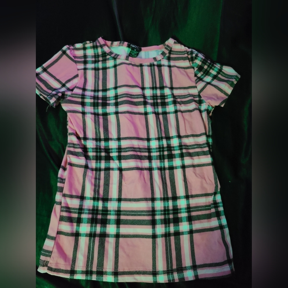 Pink plad shirt